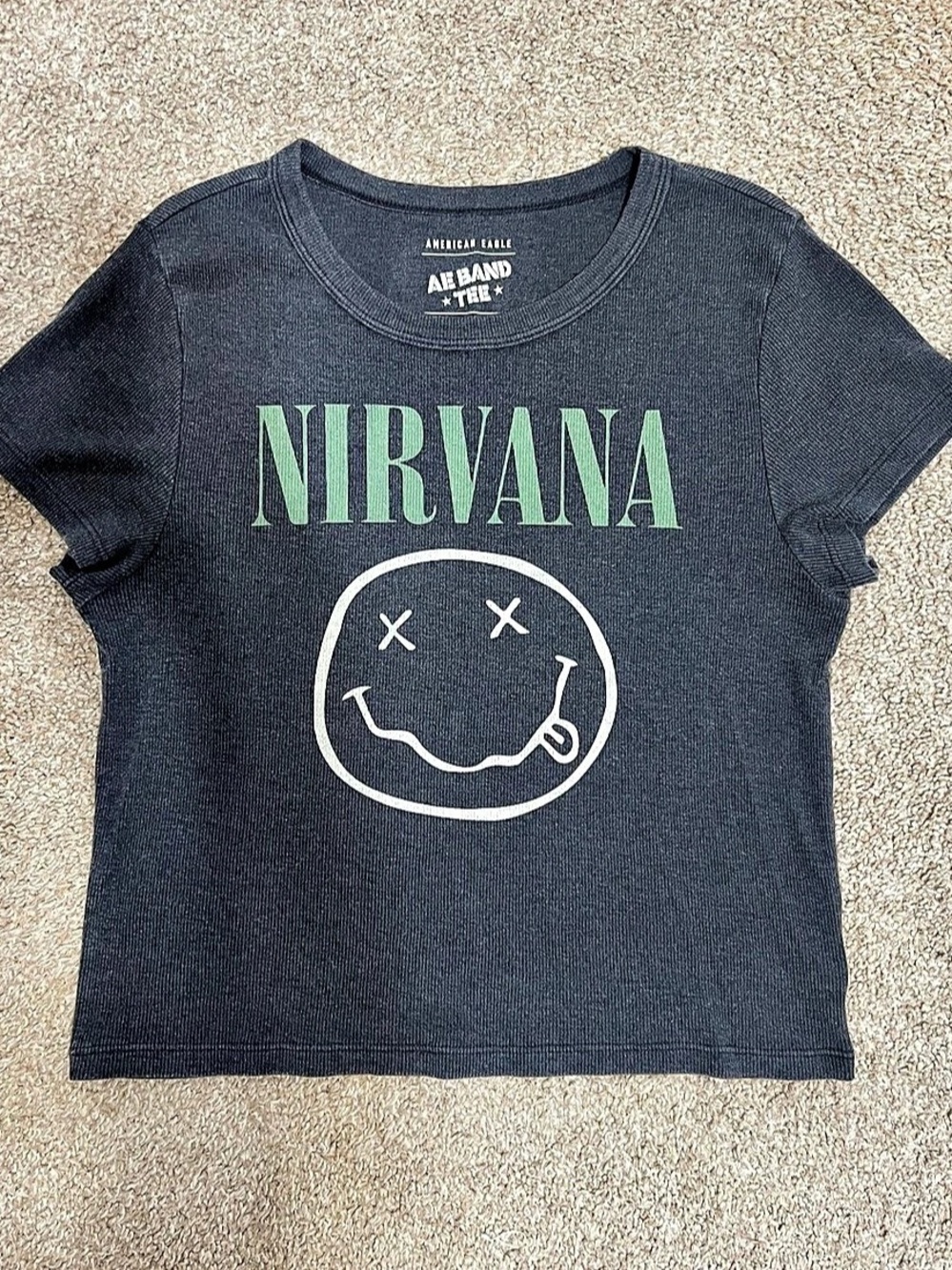 American Eagle Nirvana AE Band Tee Size Large Worn Once!